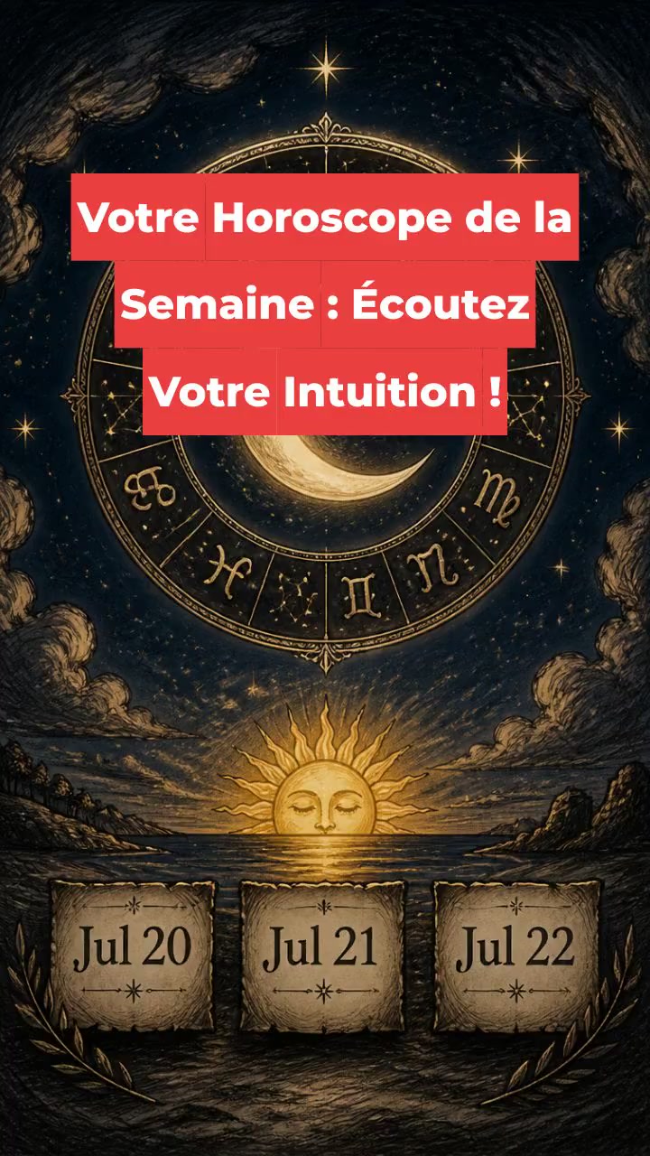 Votre Horoscope de la Semaine : Écoutez Votre Intuition !
