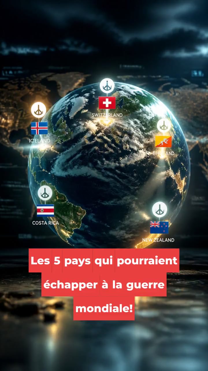 Les 5 pays qui pourraient échapper à la guerre mondiale!