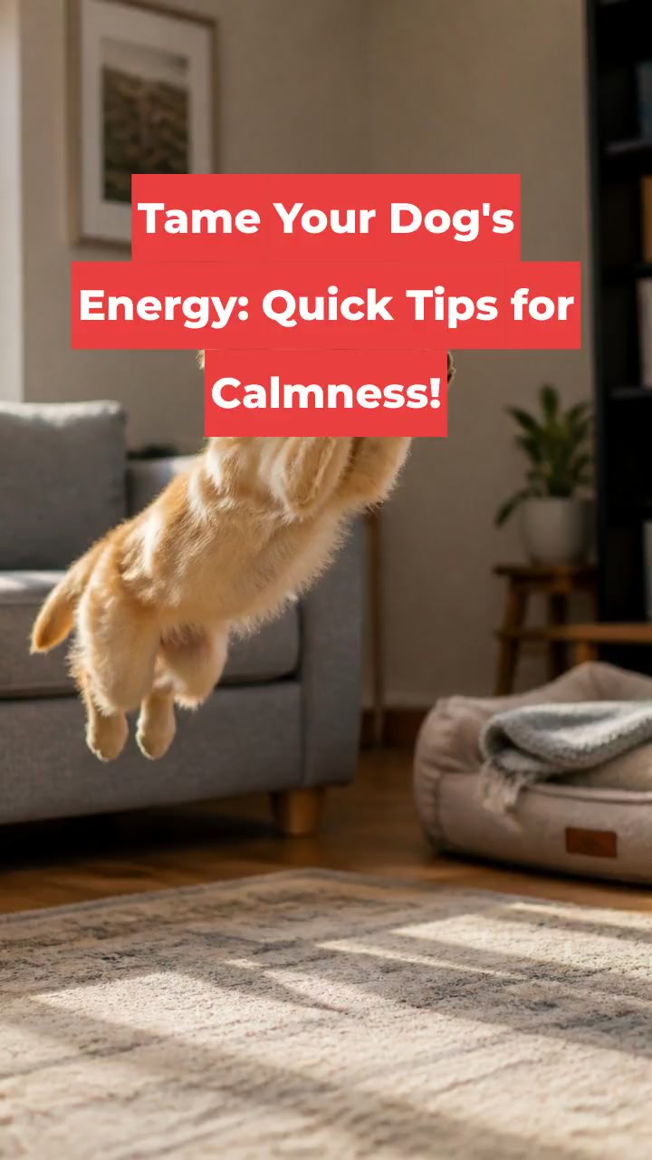 Tame Your Dog's Energy: Quick Tips for Calmness!