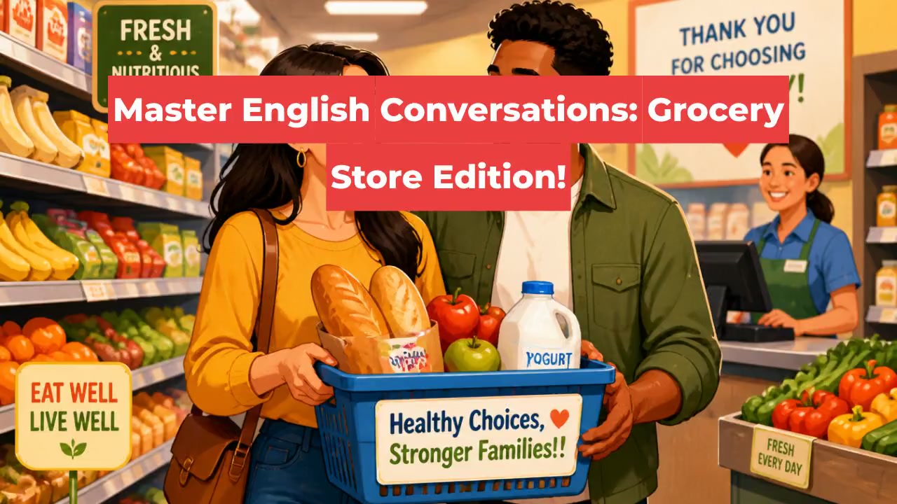Master English Conversations: Grocery Store Edition!