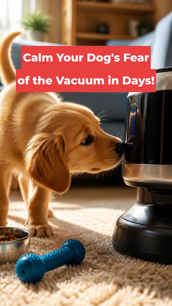 Calm Your Dog's Fear of the Vacuum in Days!