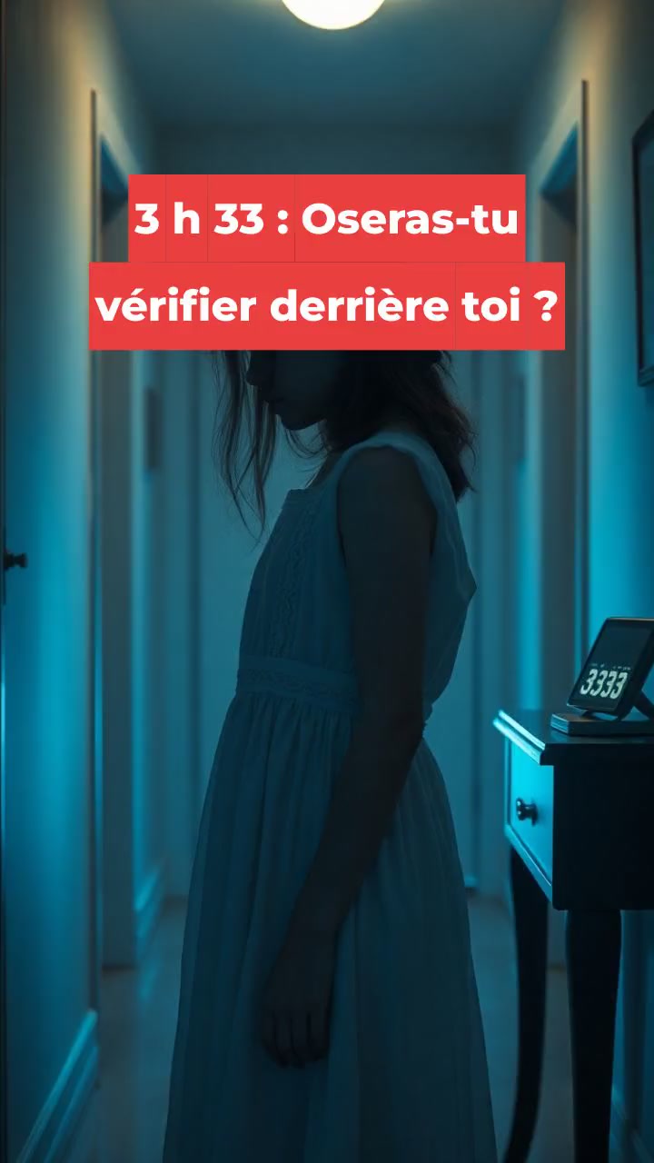 3 h 33 : Oseras-tu vérifier derrière toi ?