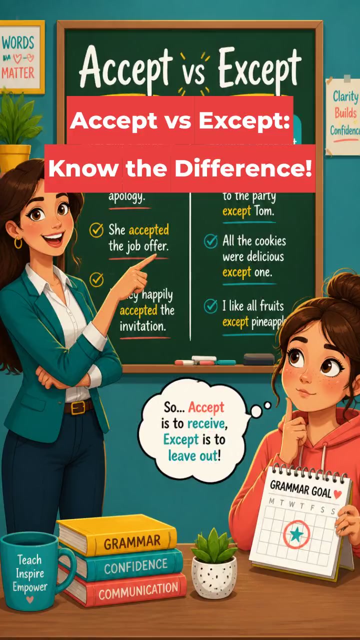 Accept vs Except: Know the Difference!