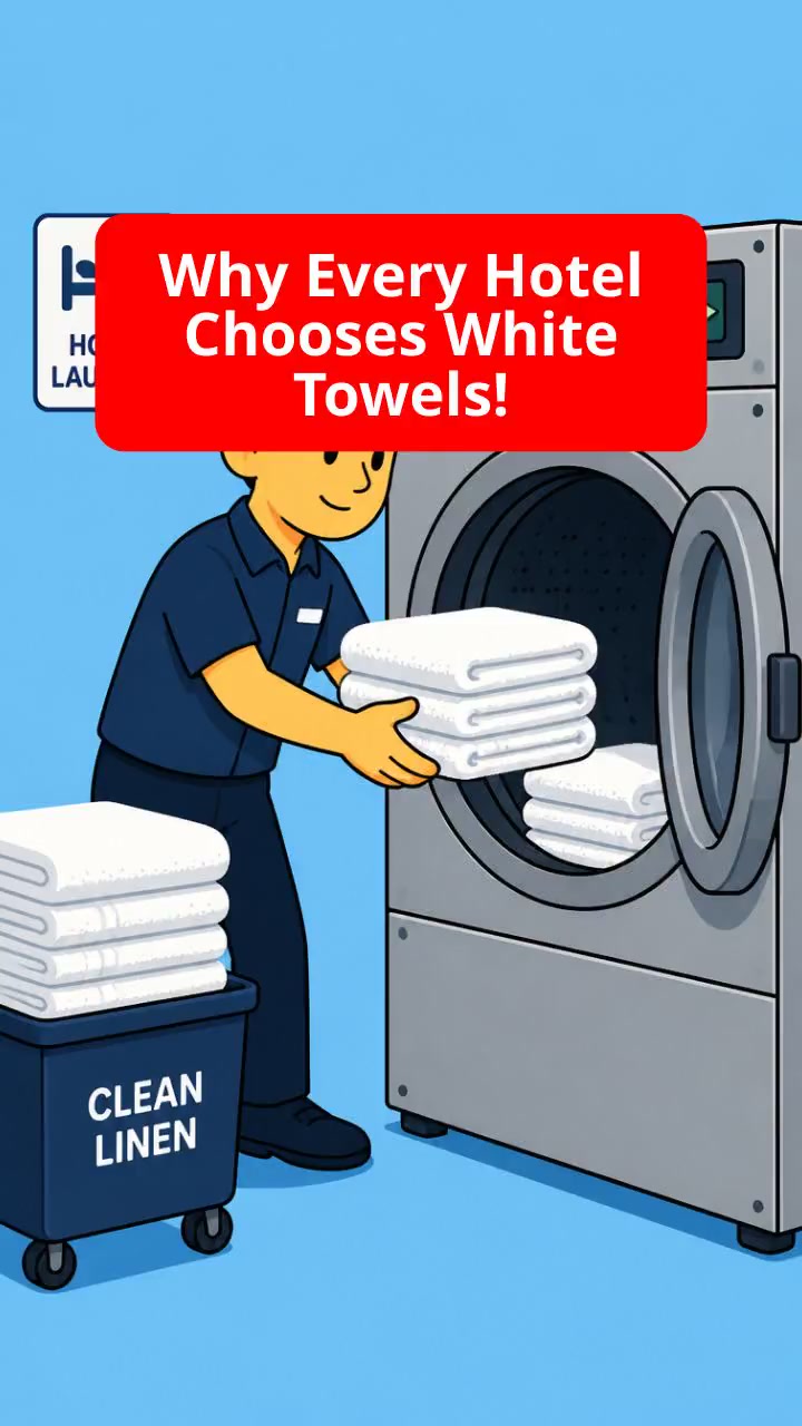 Why Every Hotel Chooses White Towels!