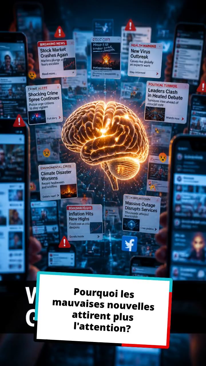 Pourquoi la mauvaise nouvelle captive notre attention !