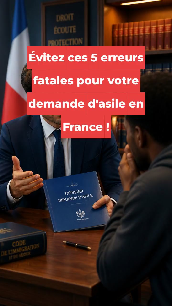 Évitez ces 5 erreurs fatales pour votre demande d'asile en France !