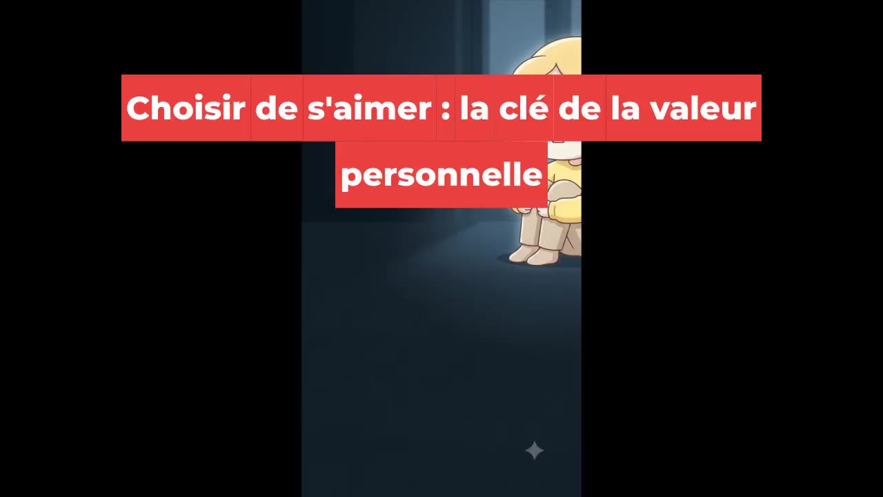 Choisir de s'aimer : la clé de la valeur personnelle