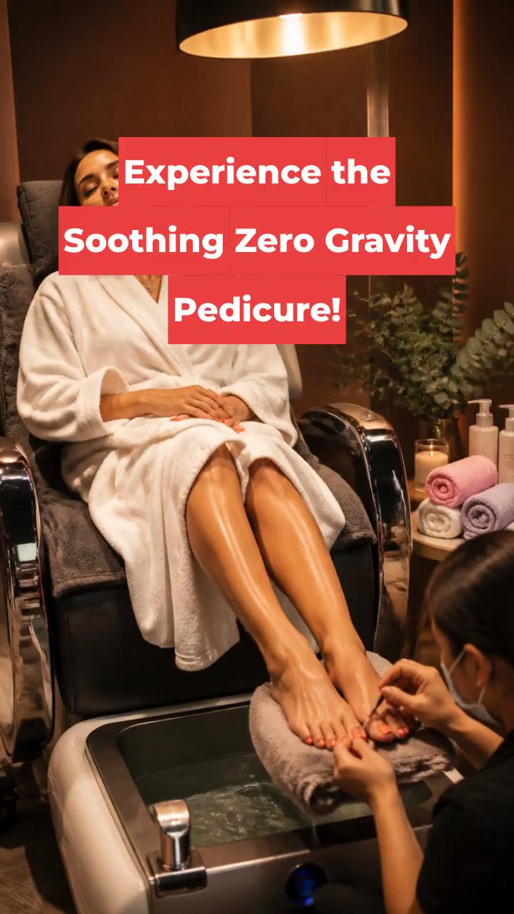 Experience the Soothing Zero Gravity Pedicure!
