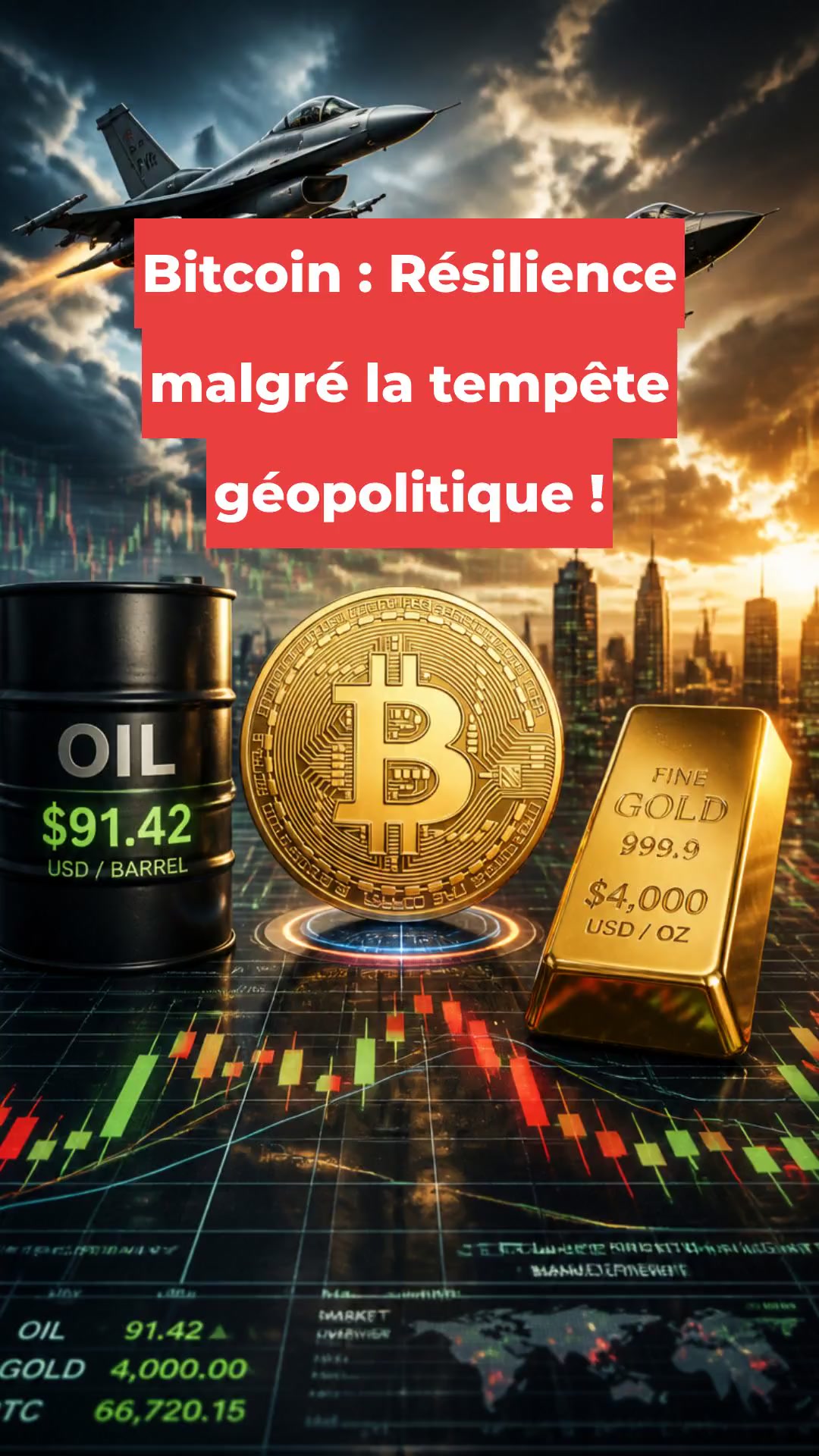 Bitcoin : Résilience malgré la tempête géopolitique !