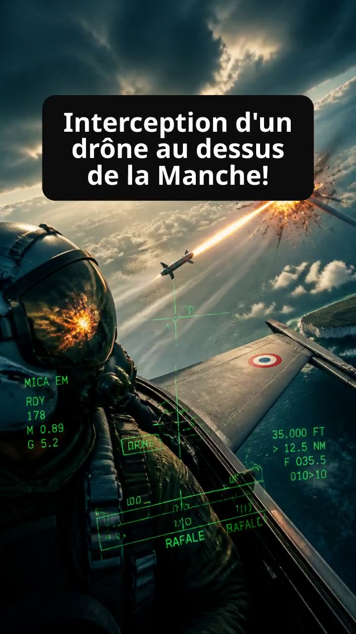 Interception d'un drône au dessus de la Manche !