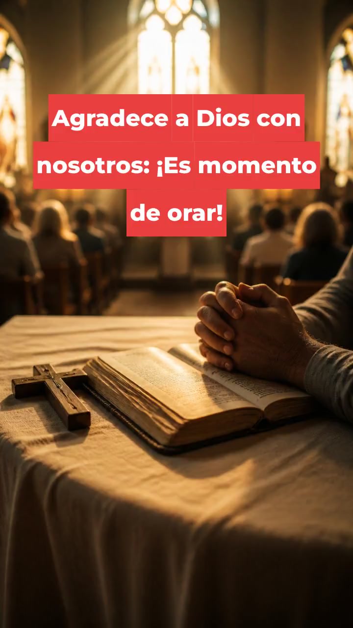 Agradece a Dios con nosotros: ¡Es momento de orar!