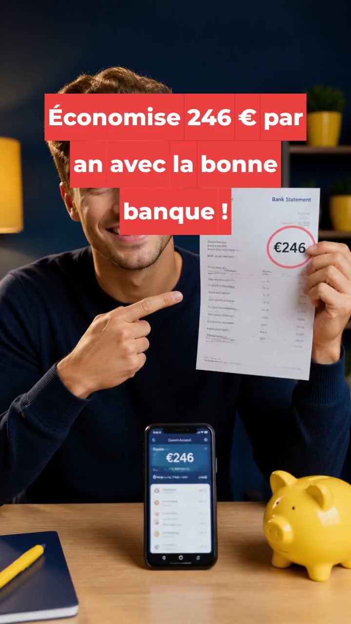 Économise 246 € par an avec la bonne banque !