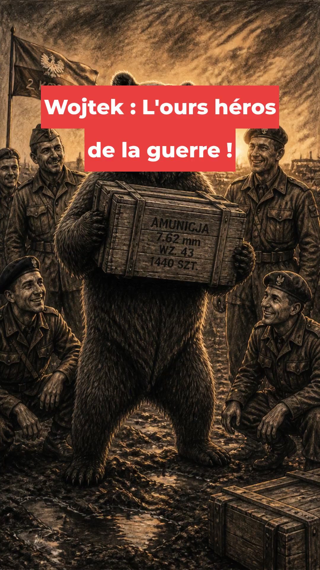 Wojtek : L'ours héros de la guerre !
