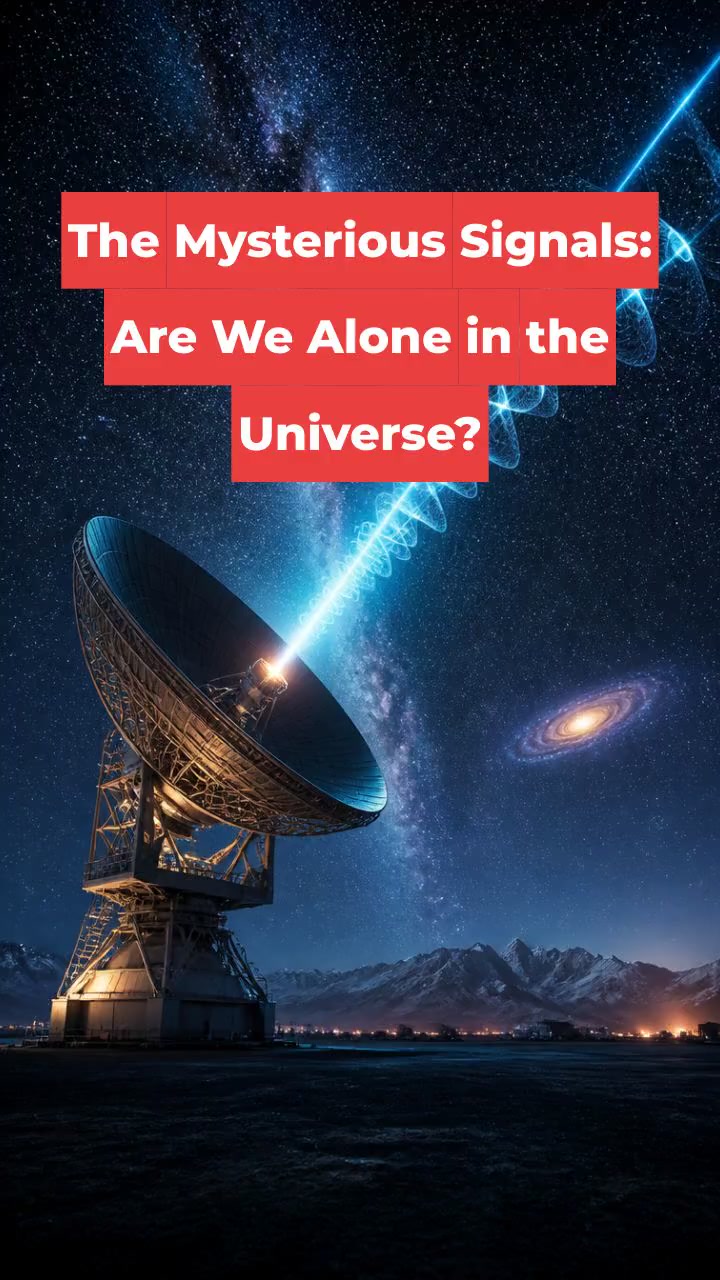 The Mysterious Signals: Are We Alone in the Universe?