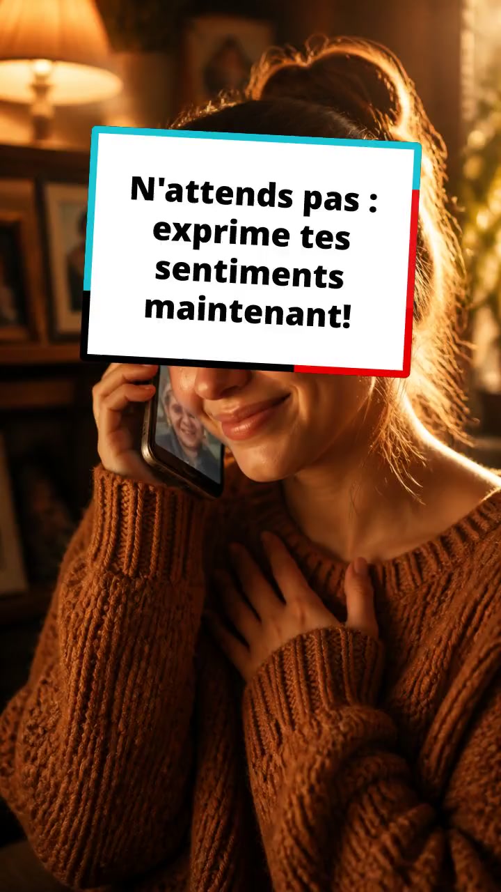 N'attends pas : exprime tes sentiments maintenant!