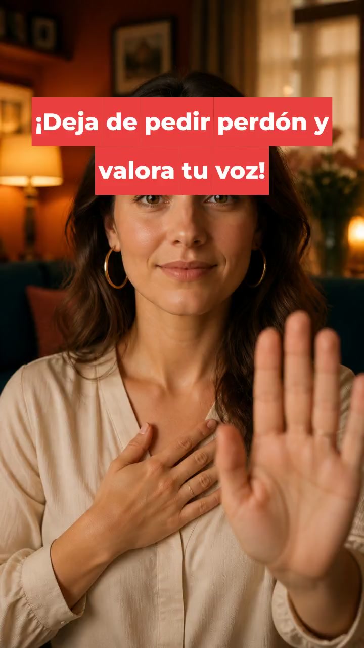 ¡Deja de pedir perdón y valora tu voz!