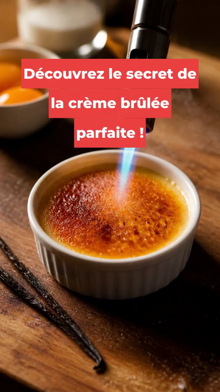 Découvrez le secret de la crème brûlée parfaite !