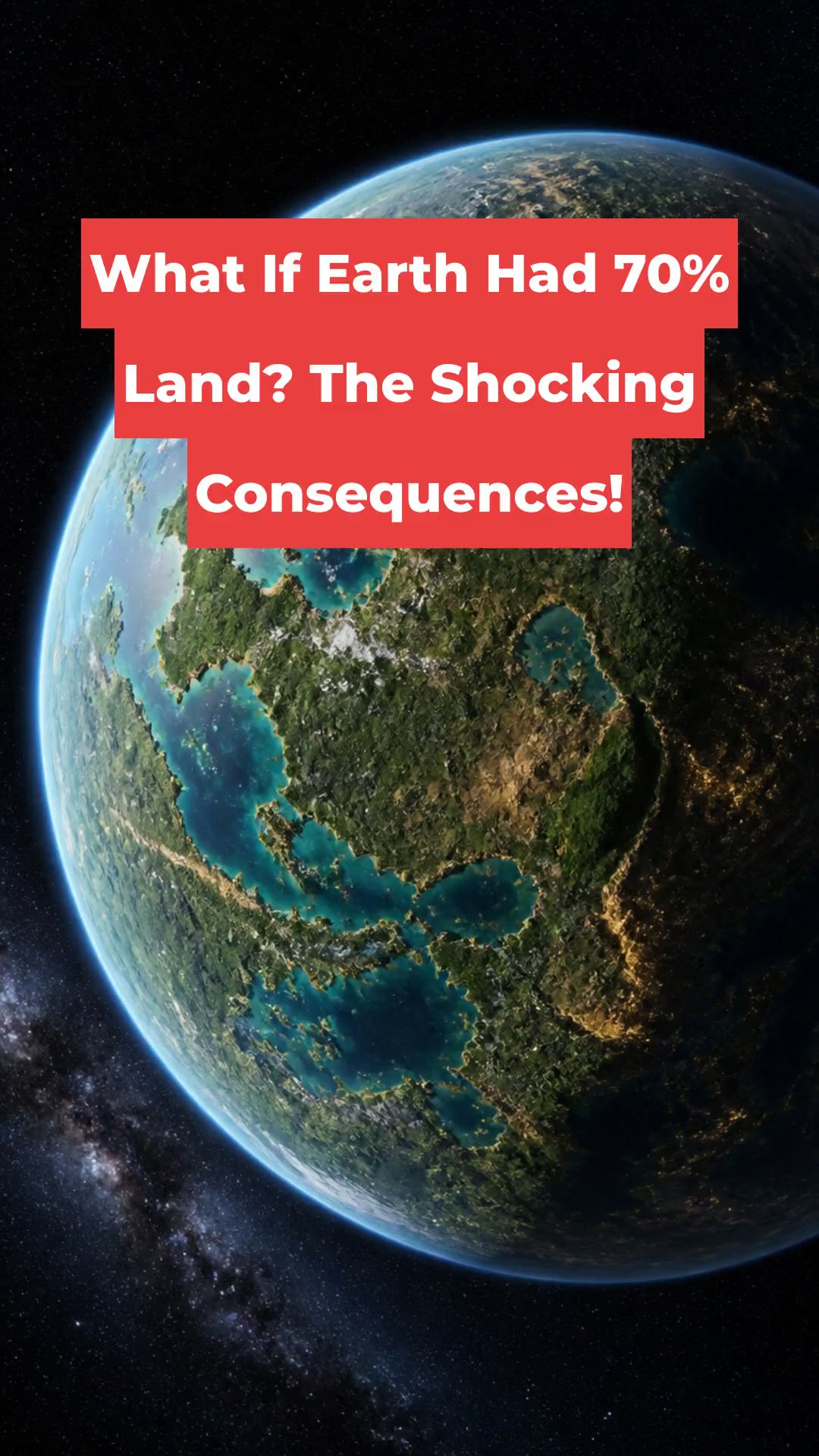 What If Earth Had 70% Land? The Shocking Consequences!