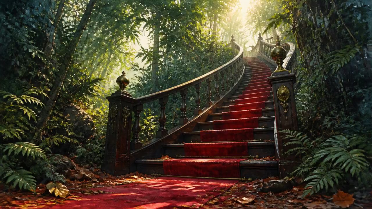 The Mysterious Staircase in the Woods