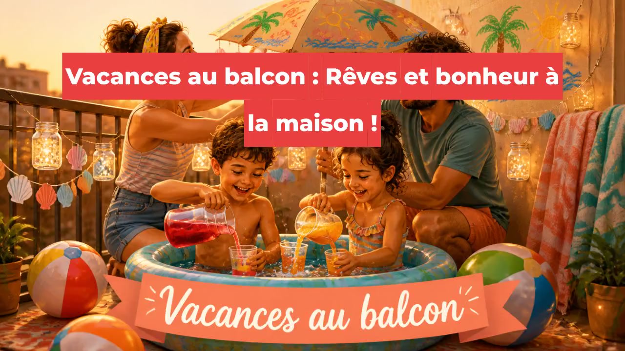 Vacances au balcon : Rêves et bonheur à la maison !