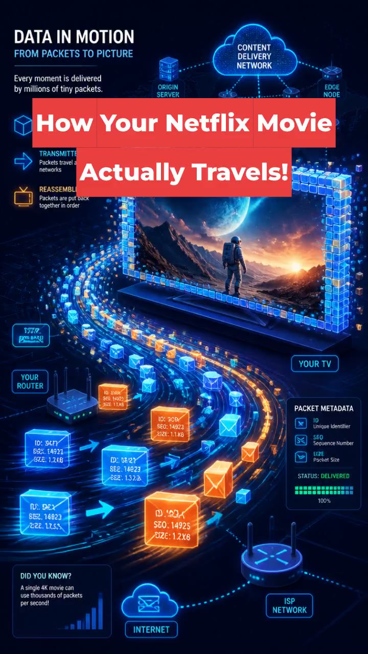 How Your Netflix Movie Actually Travels!