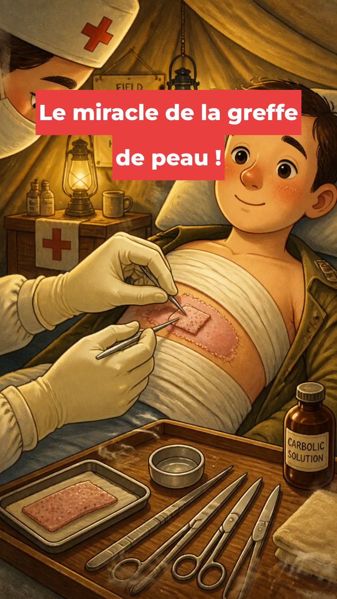 Le miracle de la greffe de peau !