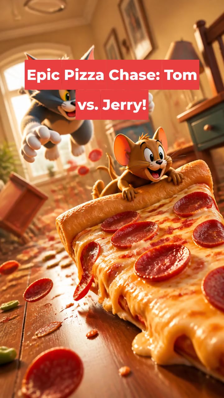 Epic Pizza Chase: Tom vs. Jerry!