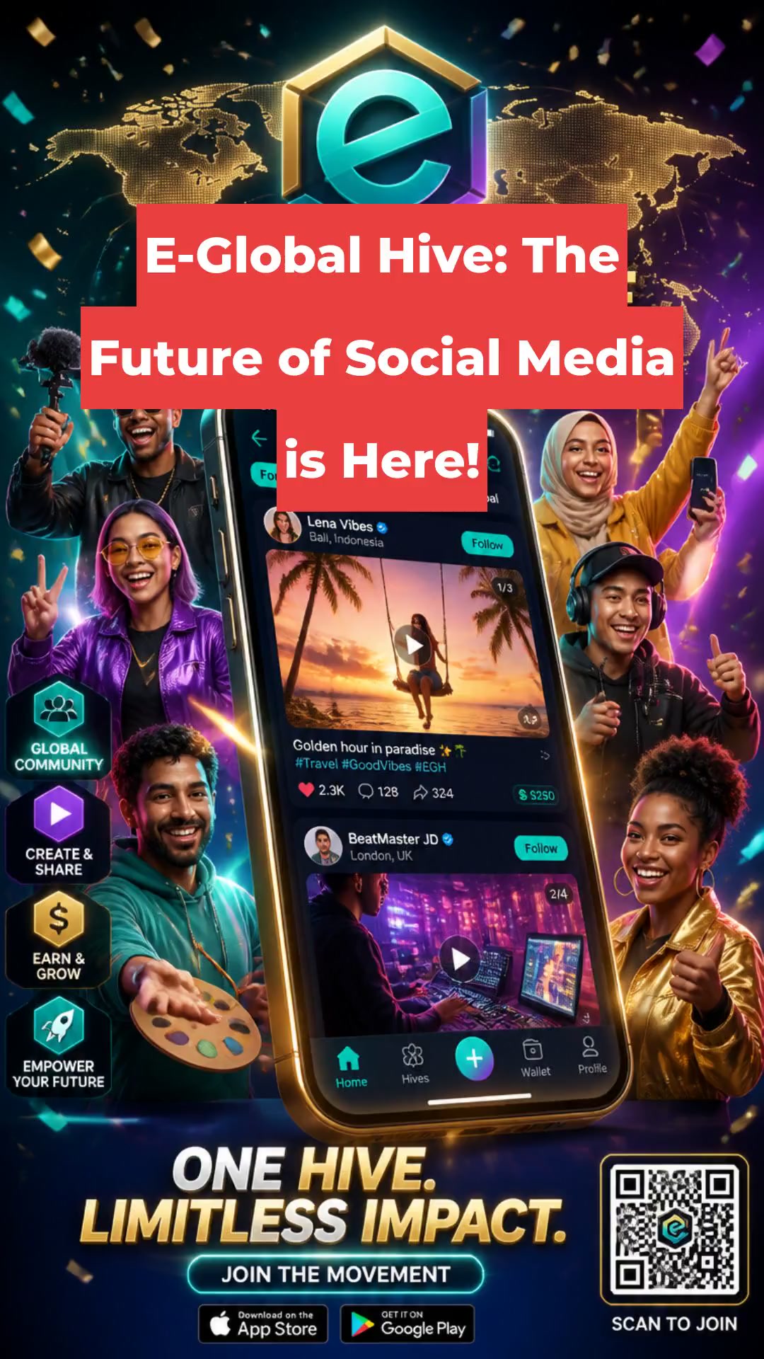 E-Global Hive: The Future of Social Media is Here!