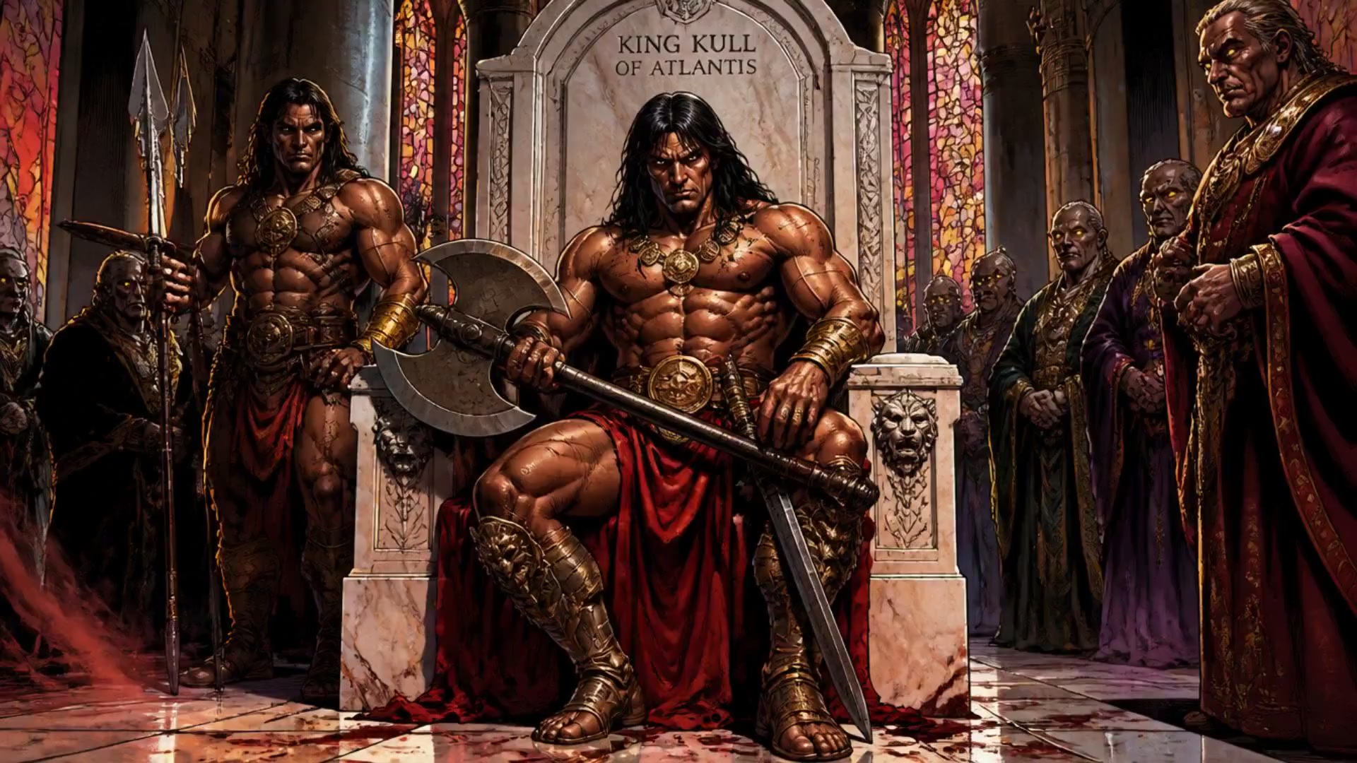 Kull vs. The Serpent Men: A Battle for the Throne!