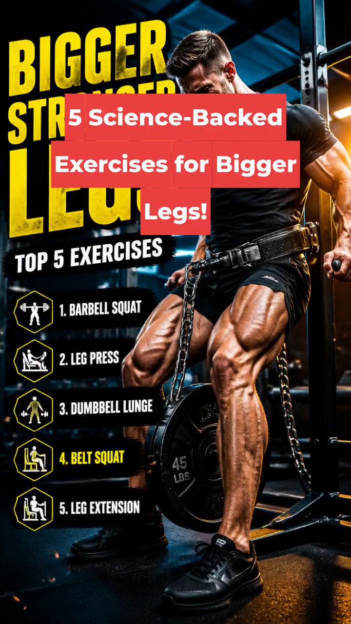 5 Science-Backed Exercises for Bigger Legs!