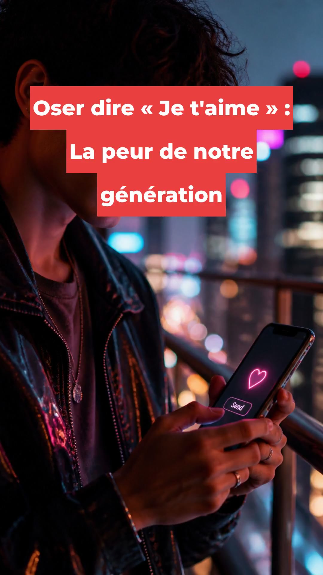 Oser dire « Je t'aime » : La peur de notre génération