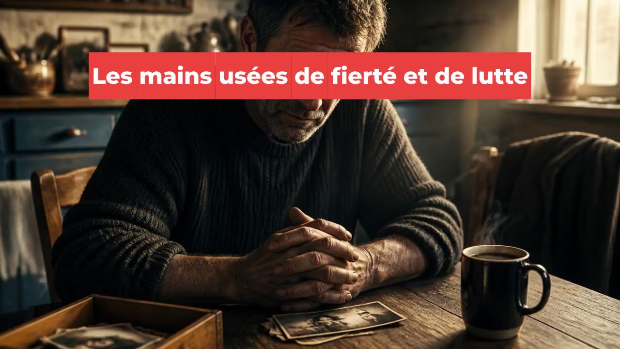 Les mains usées de fierté et de lutte