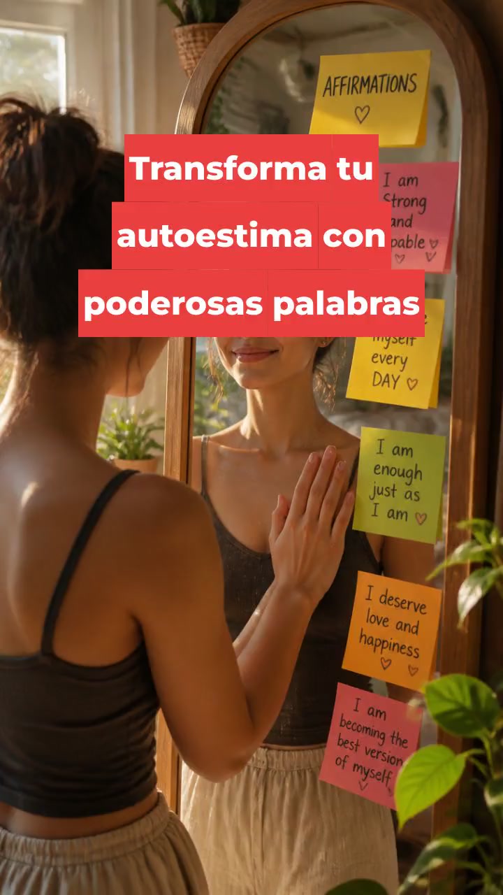 Transforma tu autoestima con poderosas palabras
