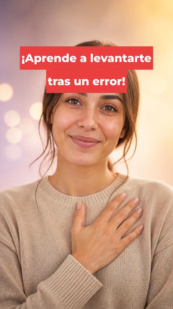 ¡Aprende a levantarte tras un error!