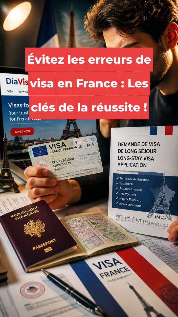 Évitez les erreurs de visa en France : Les clés de la réussite !
