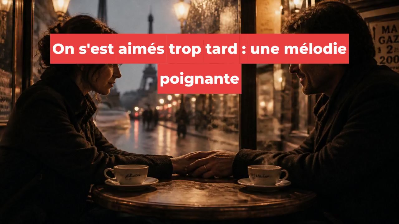 On s'est aimés trop tard : une mélodie poignante