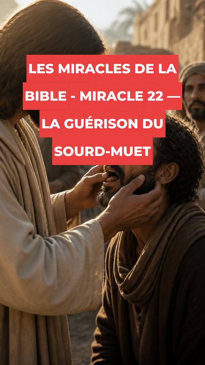 LES MIRACLES DE LA BIBLE - MIRACLE 22 — LA GUÉRISON DU SOURD-MUET