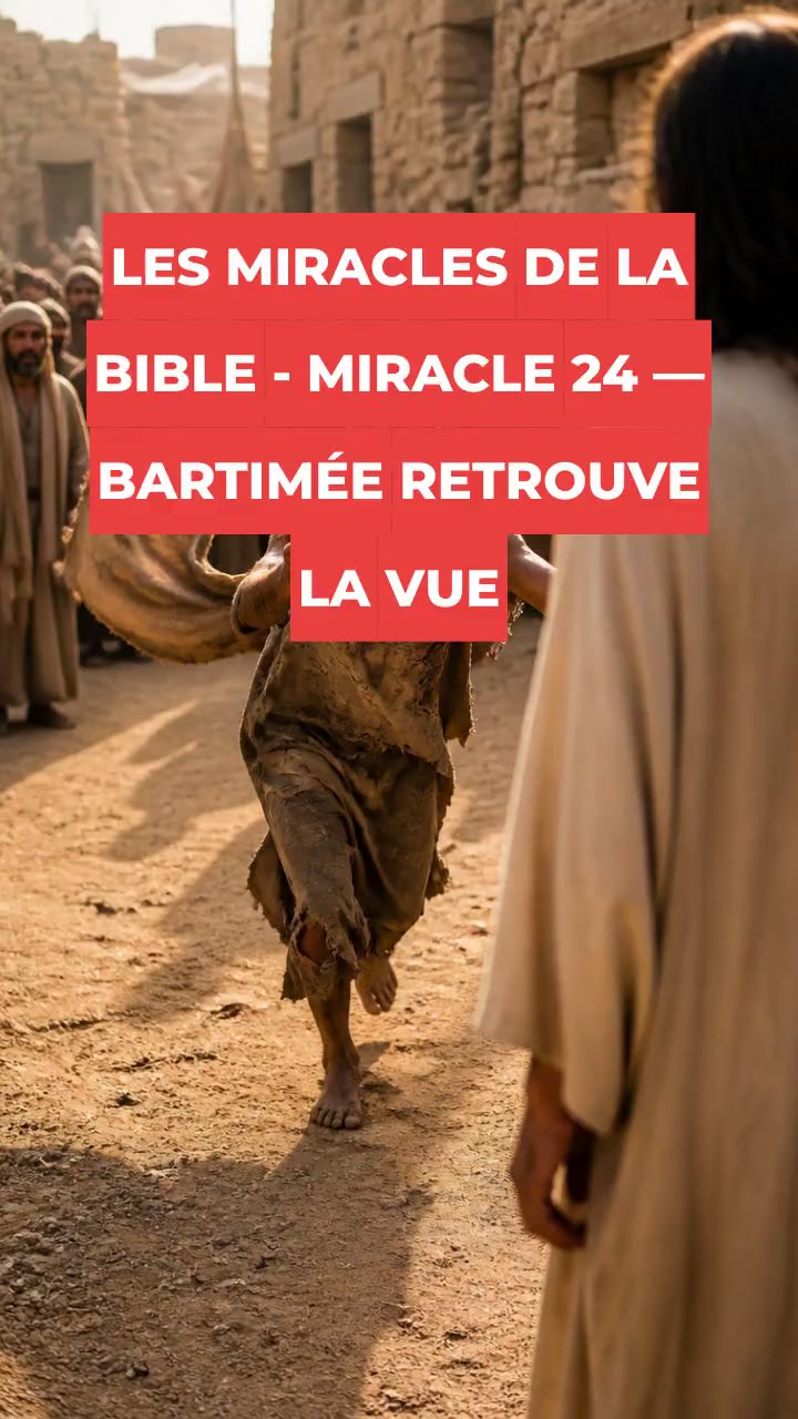 LES MIRACLES DE LA BIBLE - MIRACLE 24 — BARTIMÉE RETROUVE LA VUE