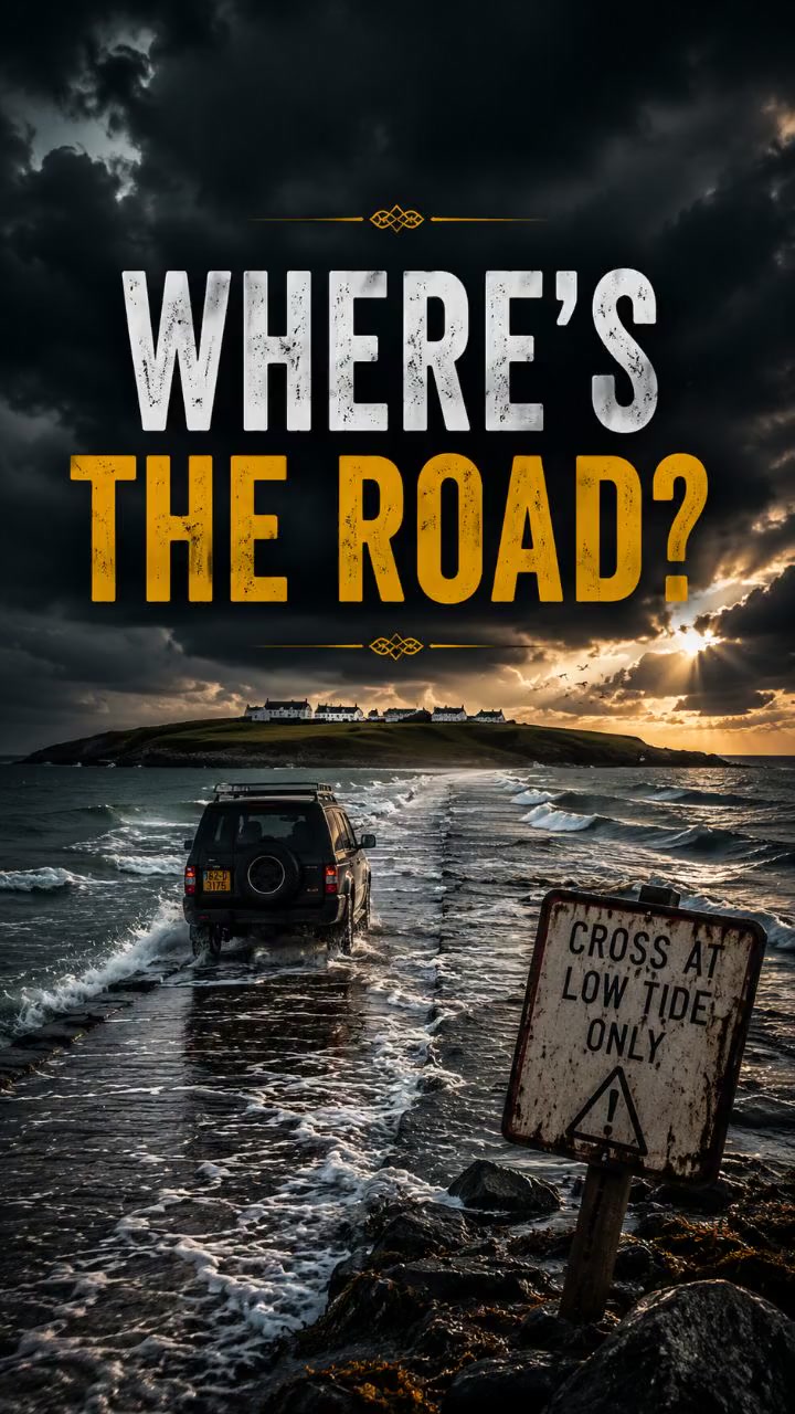 The Disappearing Road to Omey Island