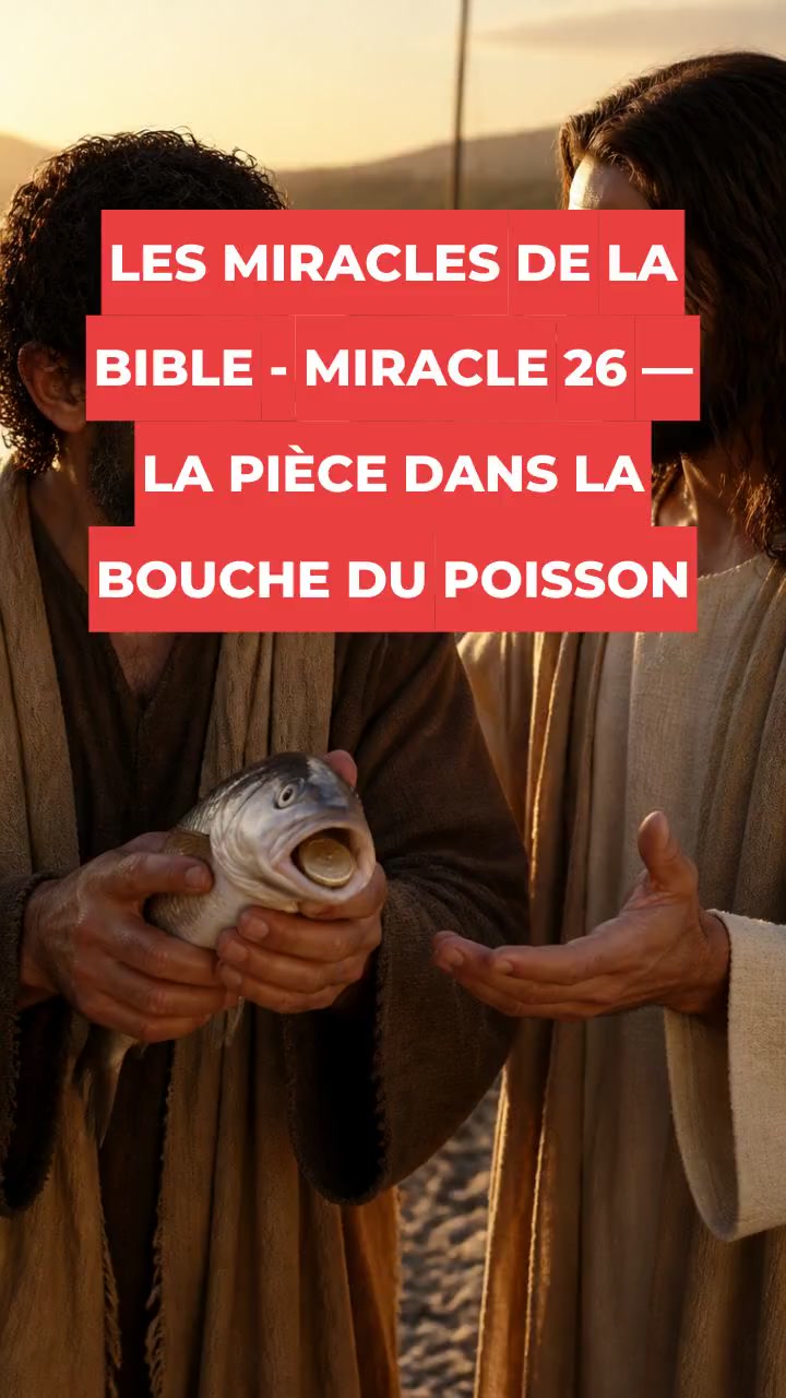 LES MIRACLES DE LA BIBLE - MIRACLE 26 — LA PIÈCE DANS LA BOUCHE DU POISSON