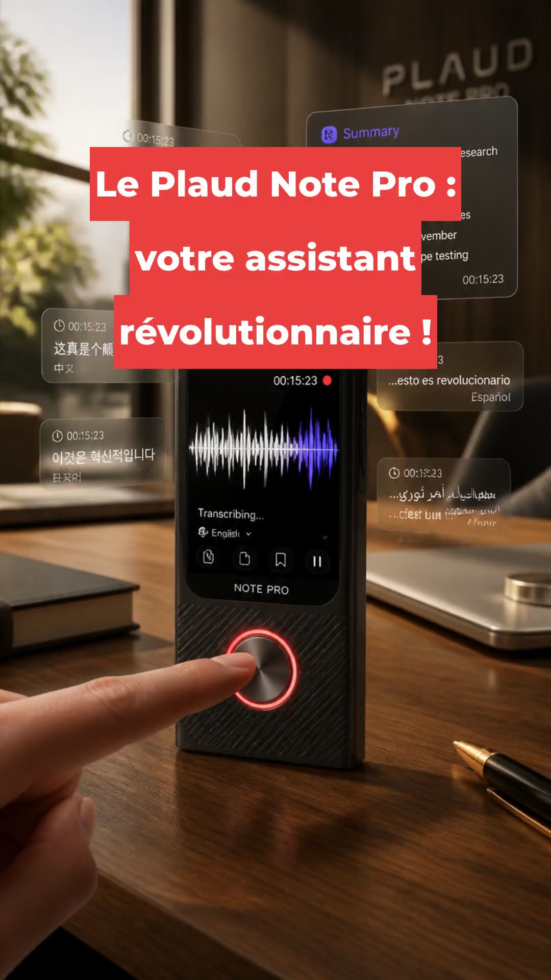 Le Plaud Note Pro : votre assistant révolutionnaire !