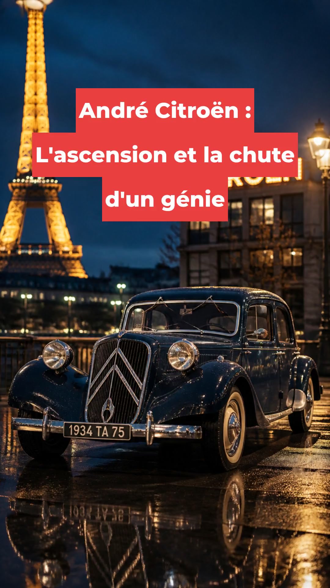 André Citroën : L'ascension et la chute d'un génie
