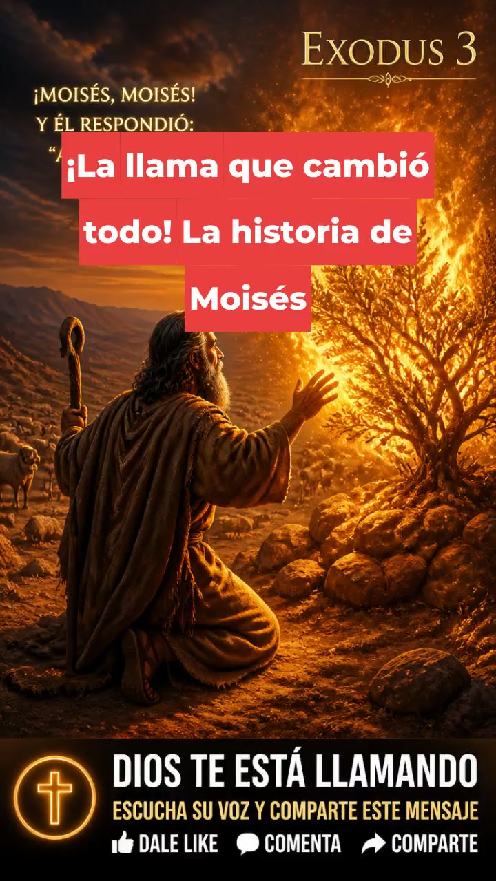 ¡La llama que cambió todo! La historia de Moisés