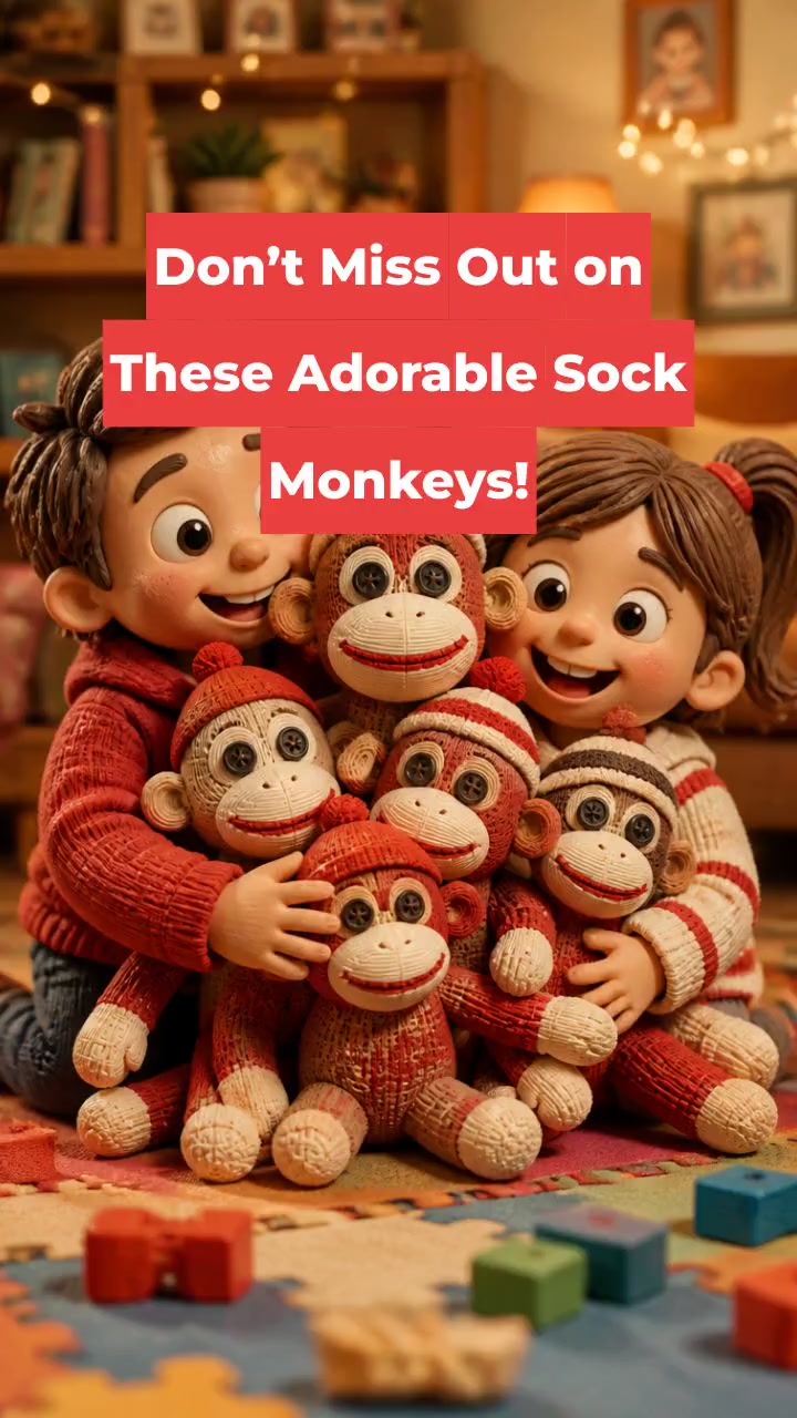 Don’t Miss Out on These Adorable Sock Monkeys!
