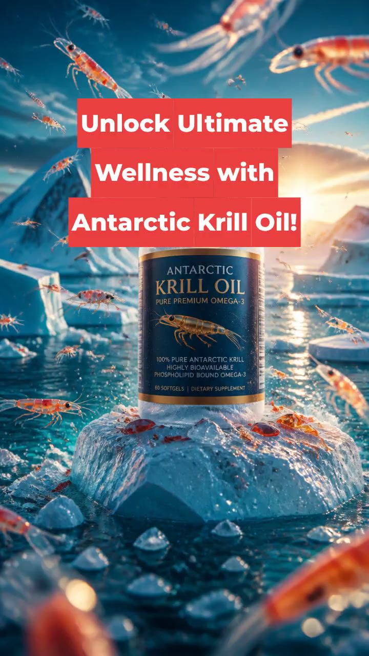 Unlock Ultimate Wellness with Antarctic Krill Oil!
