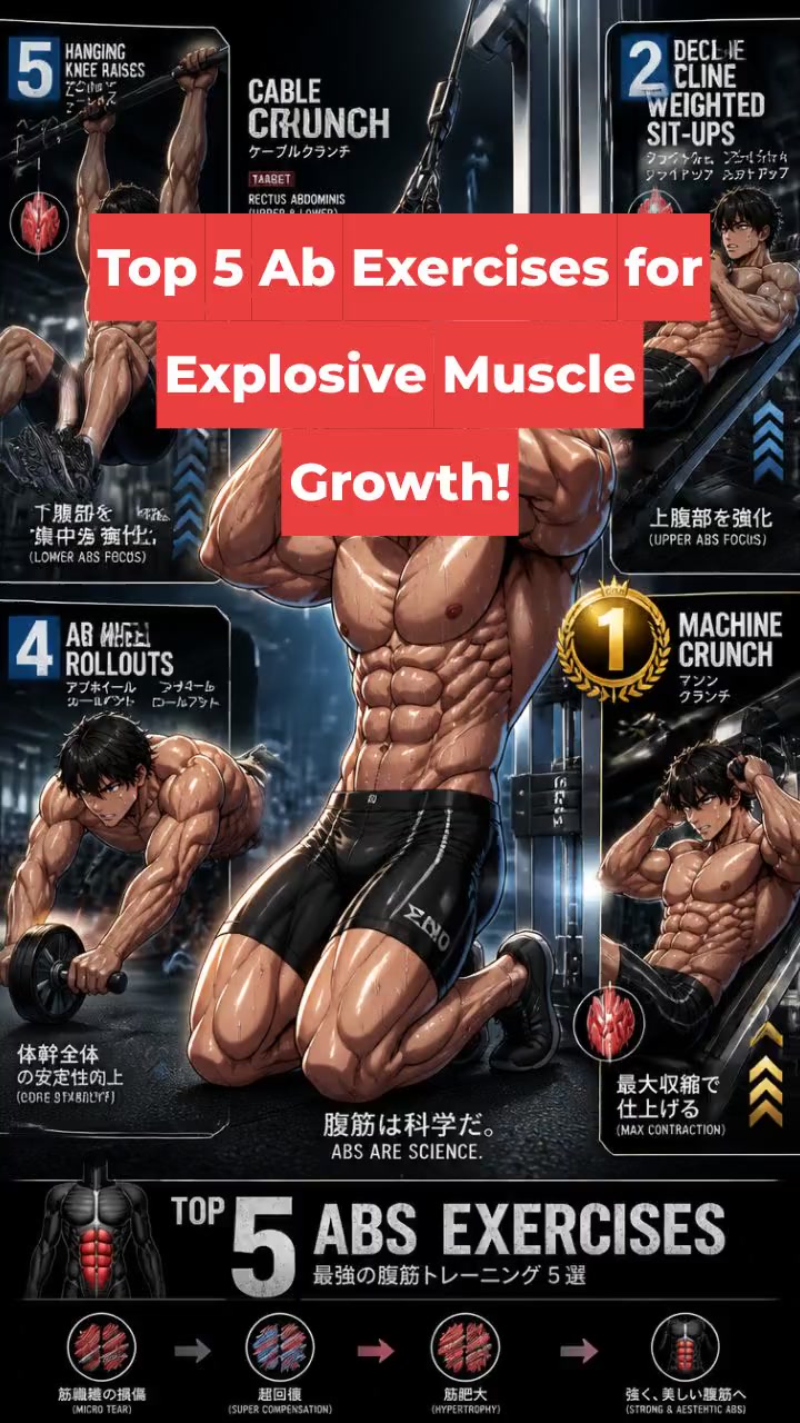 Top 5 Ab Exercises for Explosive Muscle Growth!