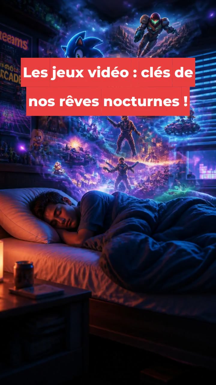 Les jeux vidéo : clés de nos rêves nocturnes !