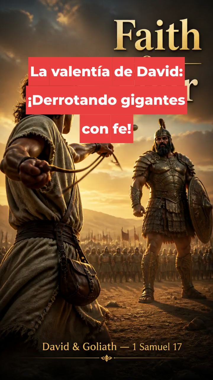 La valentía de David: ¡Derrotando gigantes con fe!