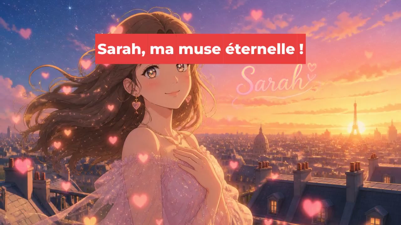 Sarah, ma muse éternelle !