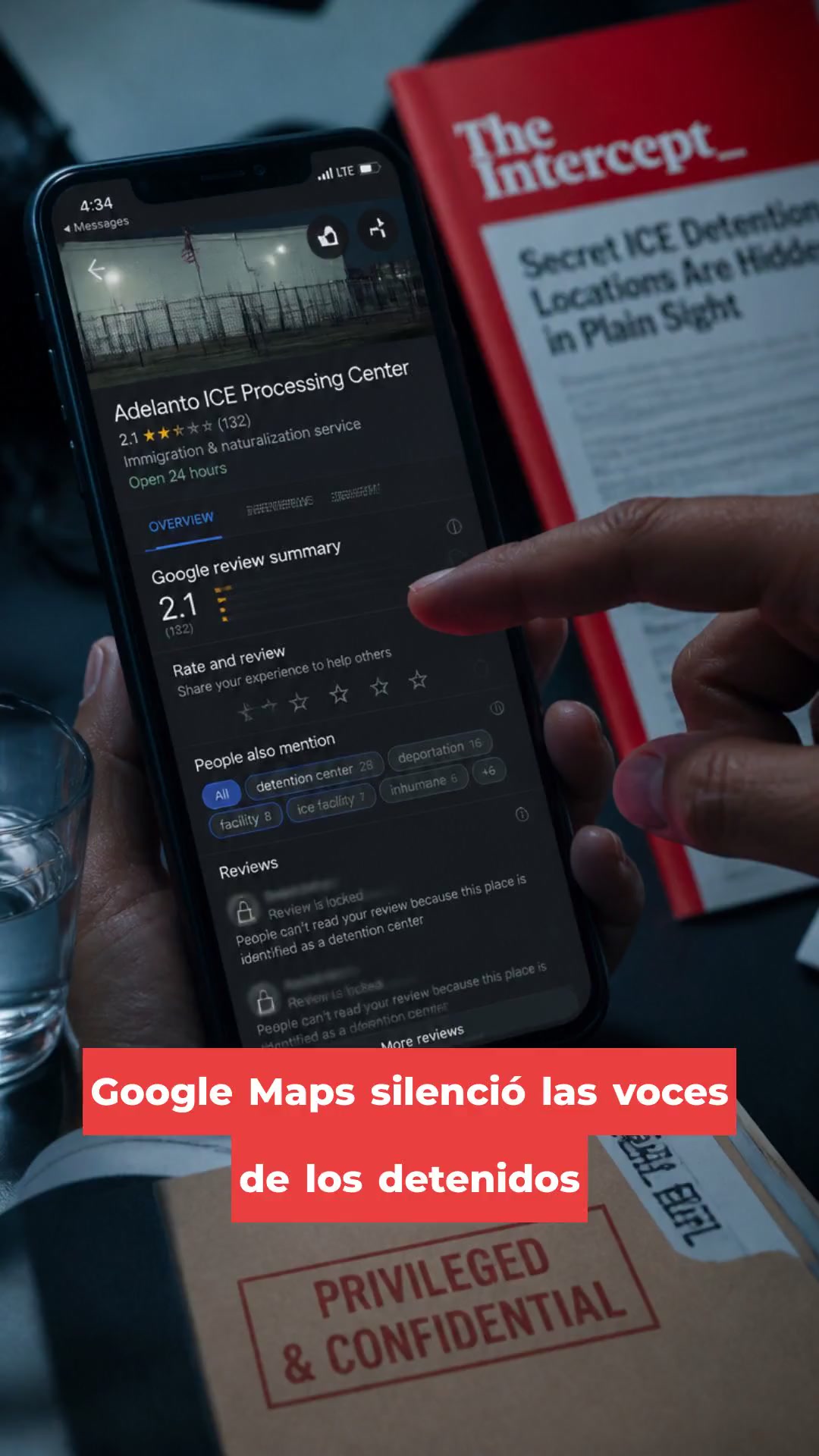 Google Maps silenció las voces de los detenidos